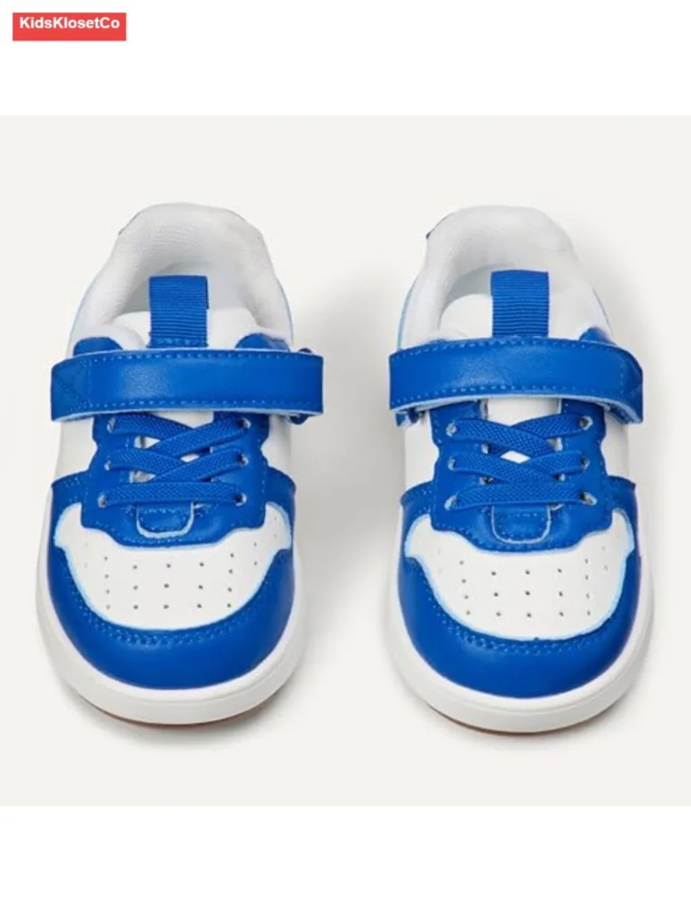 Unisex Kids Low Top Hook & Loop Court Sneakers